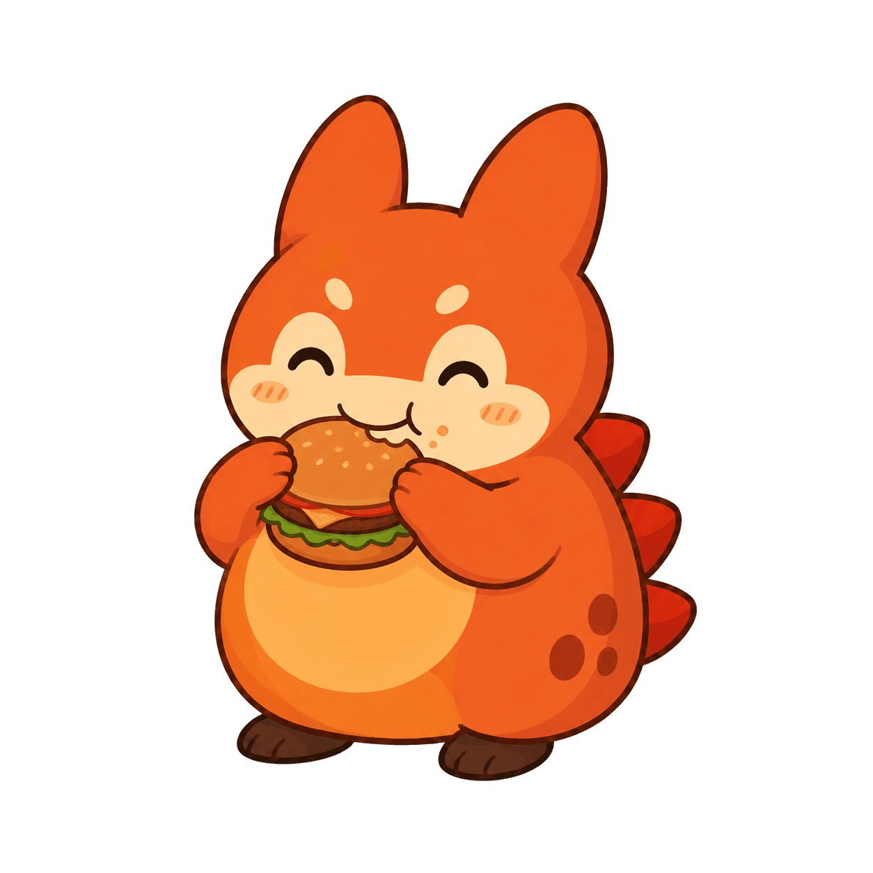 Chompie eating at a local Nashville spot