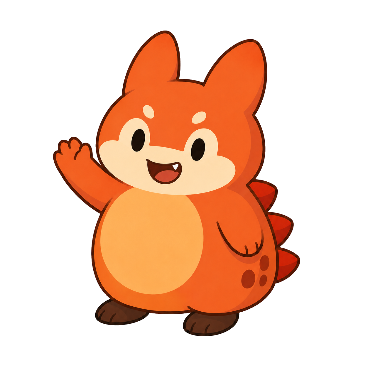 Munchie, the MunchCard mascot, waving you in